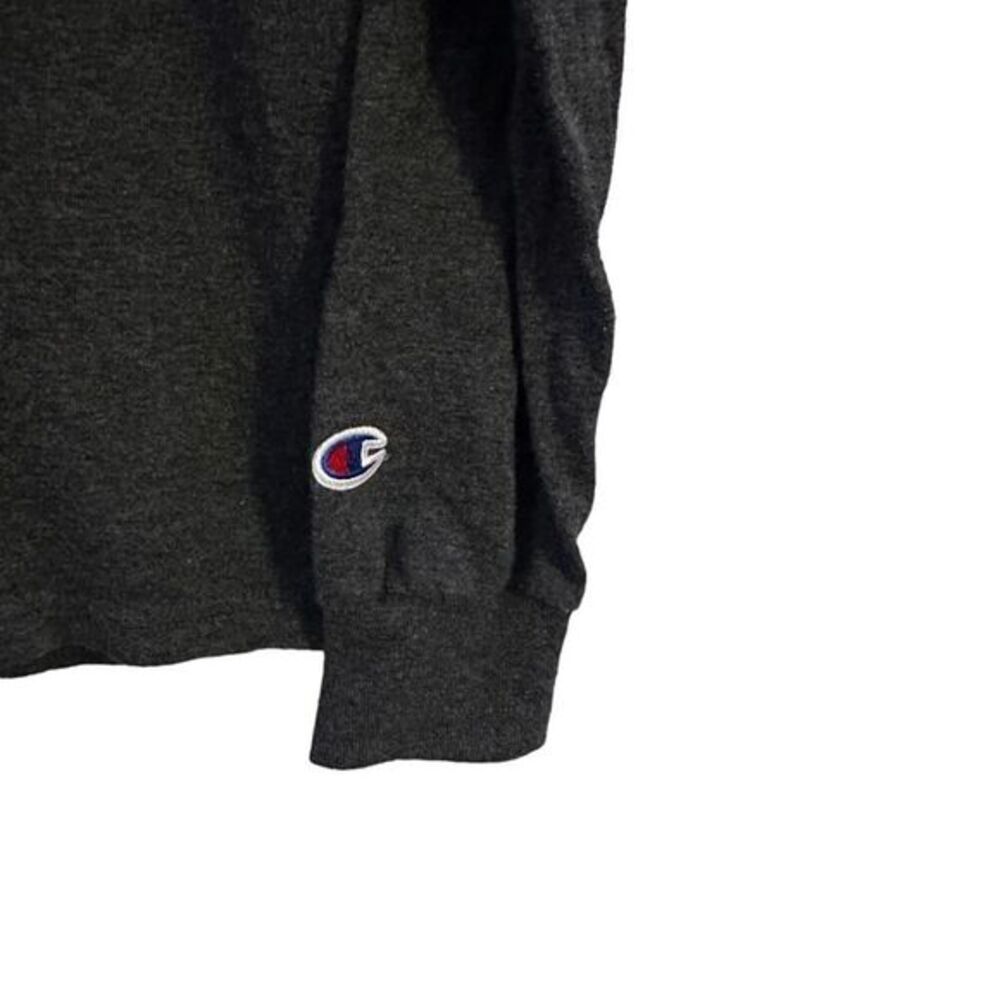 Ole Miss Champion T-Shirt Mens S‎ Small Gray Long Sleeve Tee 50/50 Cotton Poly - Picture 3 of 5